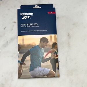 Reebok black arm sleeves size XL‎